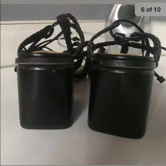 COPY - H Halston Black Gladiator women’s Sandals SZ 7M - Picture 4 of 7